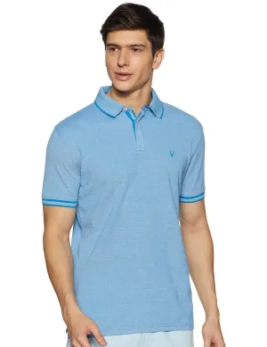 Allen Solly Men's Regular Fit Polo (ASKPQRGF701338_Medium Blue_M)