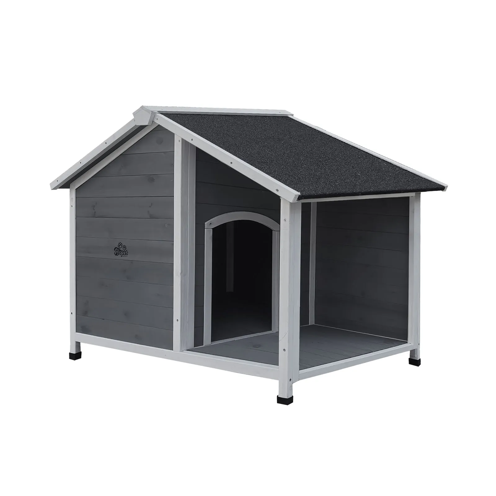 Alopet Dog Kennel Kennels House Outdoor Pet Wooden Large Cage Cabin Box Awning