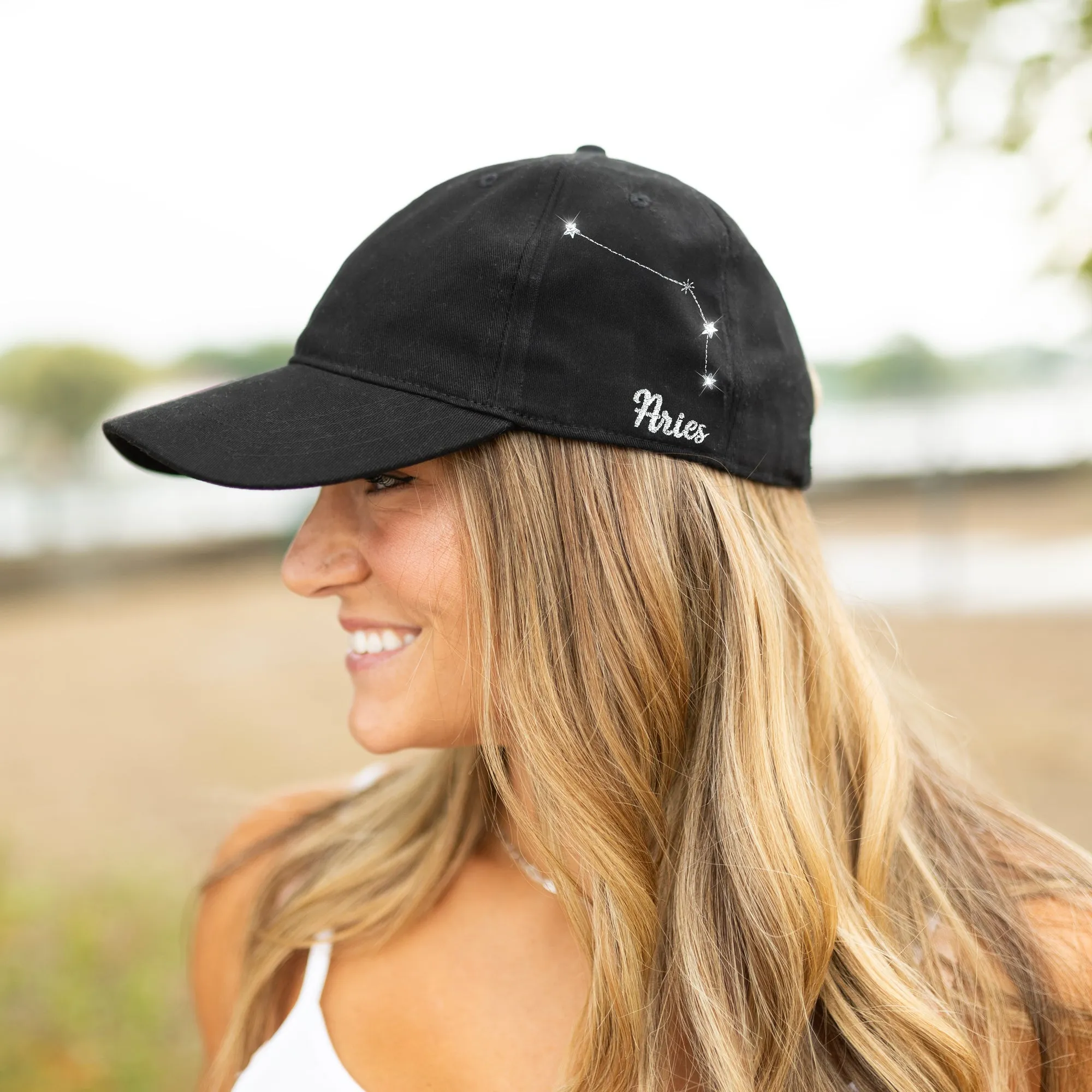 Aries Black Adjustable Hat