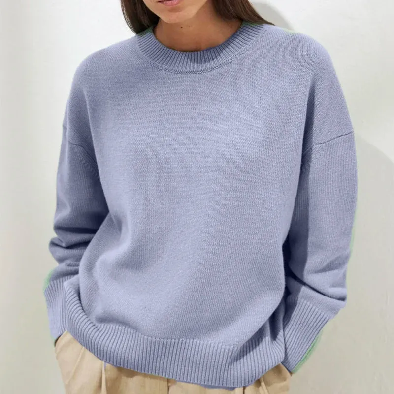 Autumn Winter Round Neck Sweater Women Cashmere Fashion Basic Knitted Pullover Chic Soft Casual Female Jumper Long Sleeve Tops