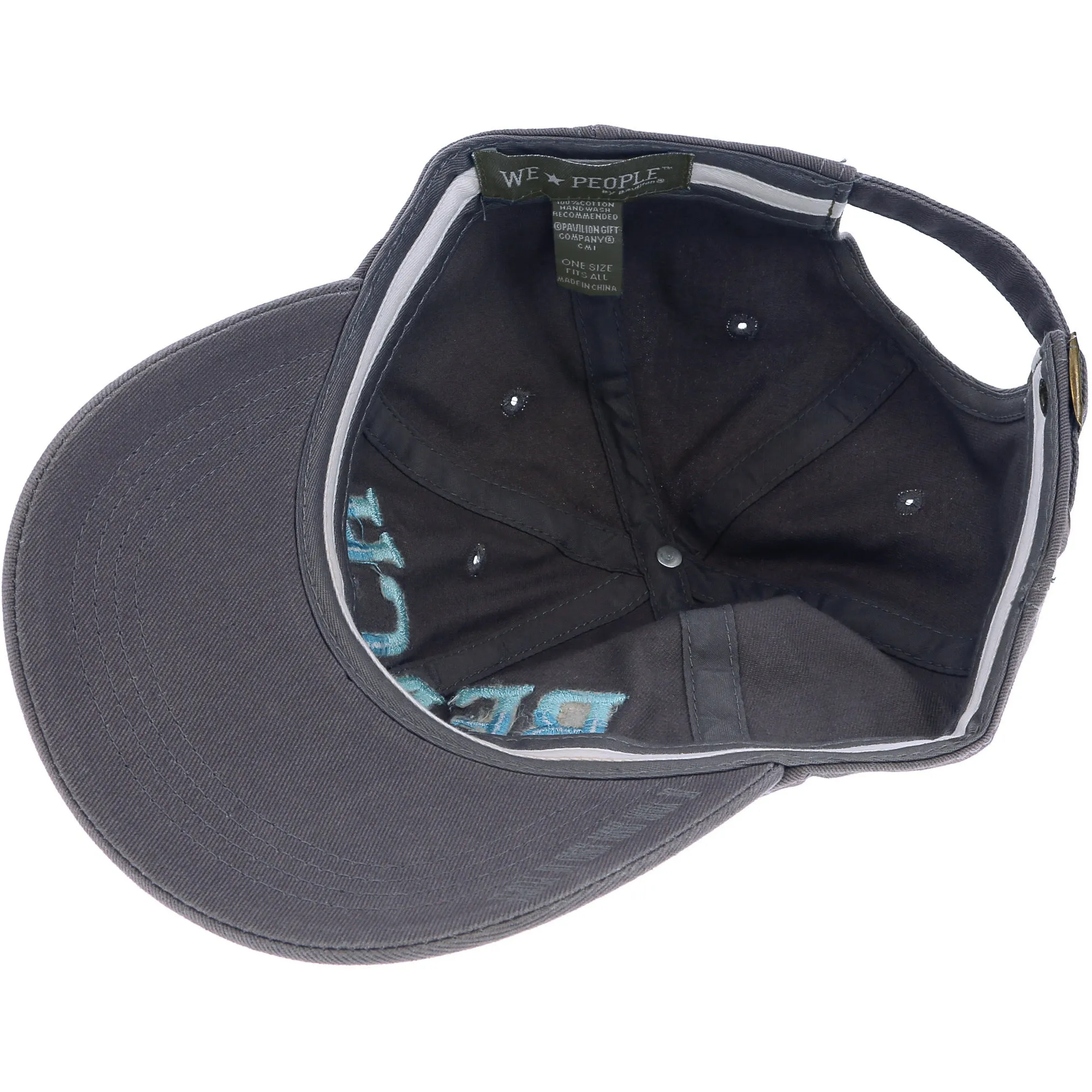 Beach Dark Gray Adjustable Hat