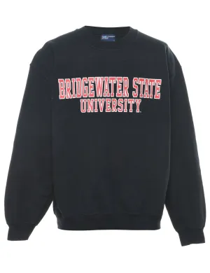 Black Bridge Water State University Printed Sweatshirt - M