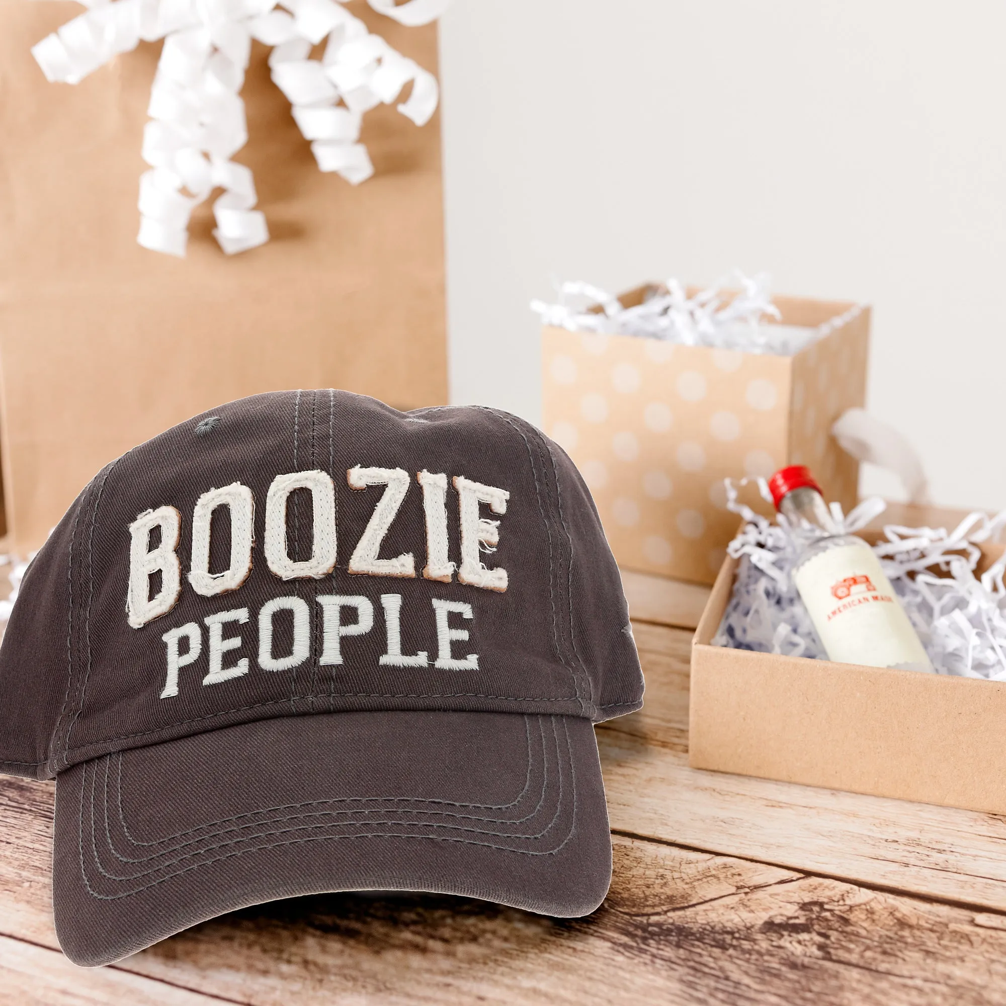 Boozie People Dark Gray Adjustable Hat