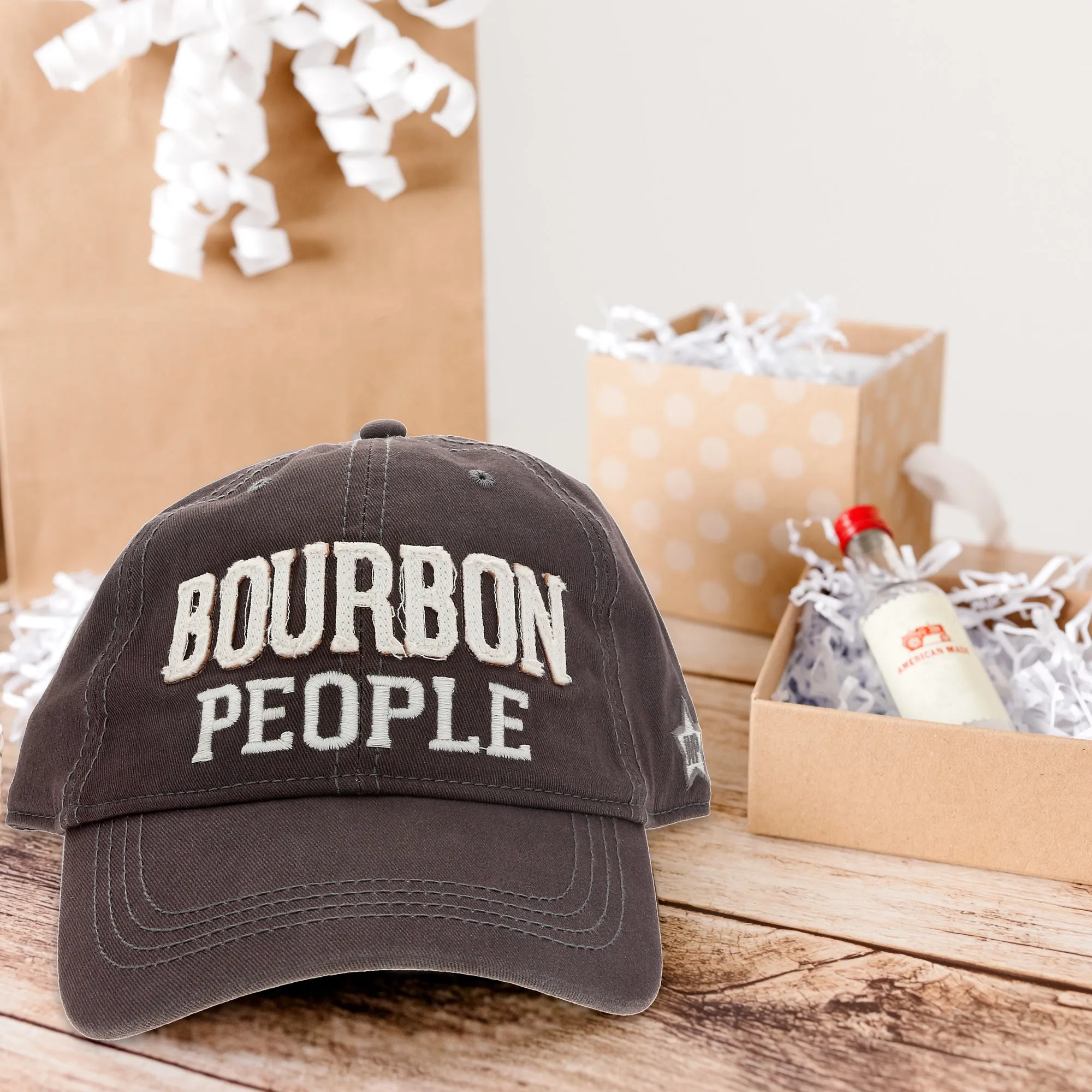 Bourbon People Dark Gray Adjustable Hat