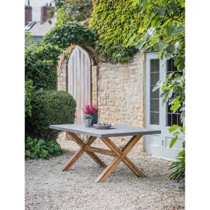 Burford Table, Small in Grey - Polystone