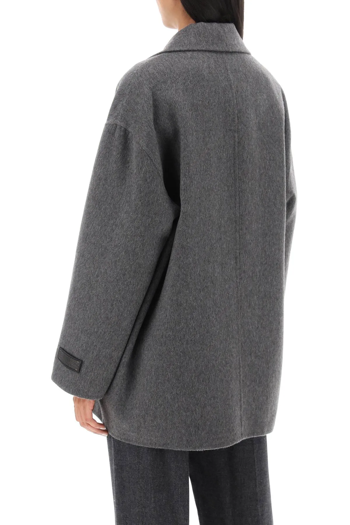 cashmere beaver peacoat