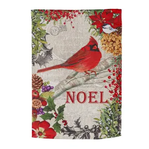 Christmas Meadow Garden Suede Flag