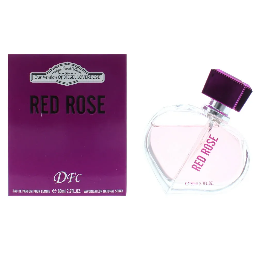 Designer French Collection Red Rose Eau de Parfum 80ml