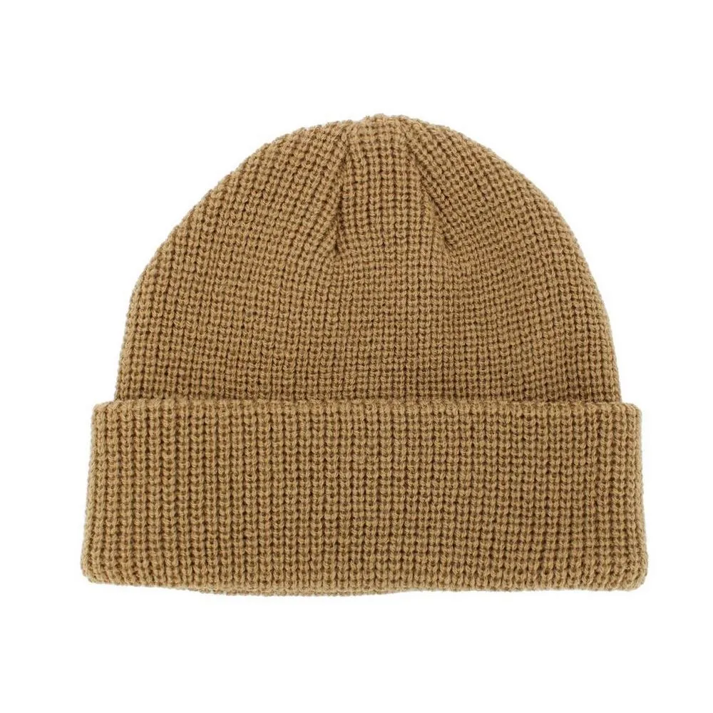 Ethos FISHERMAN BEANIE - BEIGE acryl hue i klassisk fisker stil