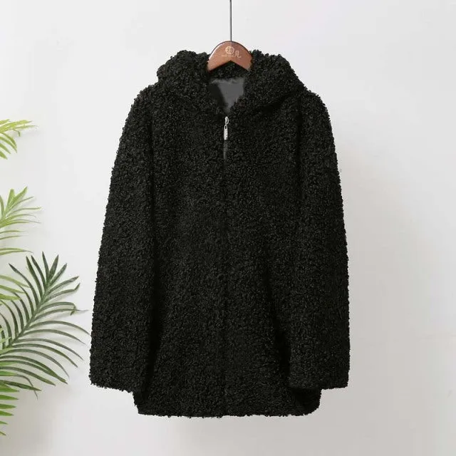 Fiona Faux Lambs Wool Jacket Coat