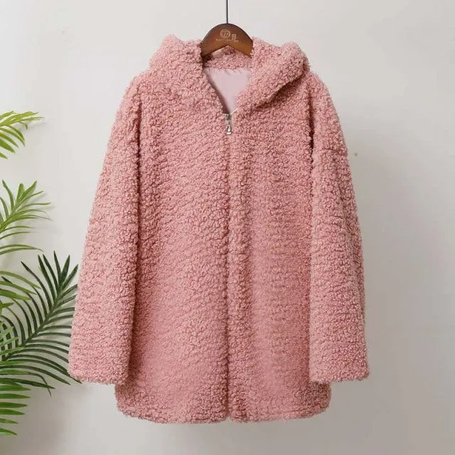 Fiona Faux Lambs Wool Jacket Coat