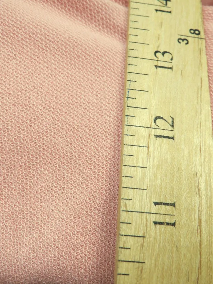 French Terry Polyester Rayon Spandex Fabric / Mauve / Sold By The Yard Closeout!!!