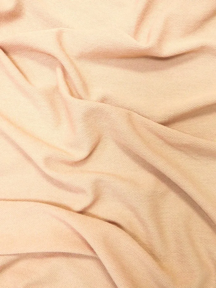 French Terry Polyester Rayon Spandex Fabric / Pink / Sold By The Yard Closeout!!!