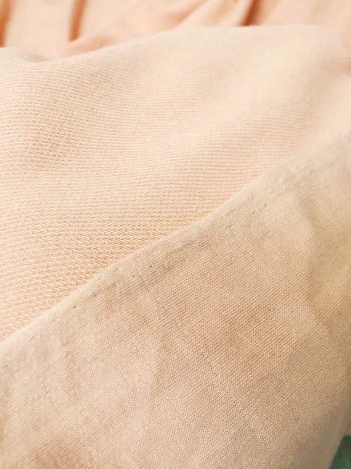 French Terry Polyester Rayon Spandex Fabric / Pink / Sold By The Yard Closeout!!!