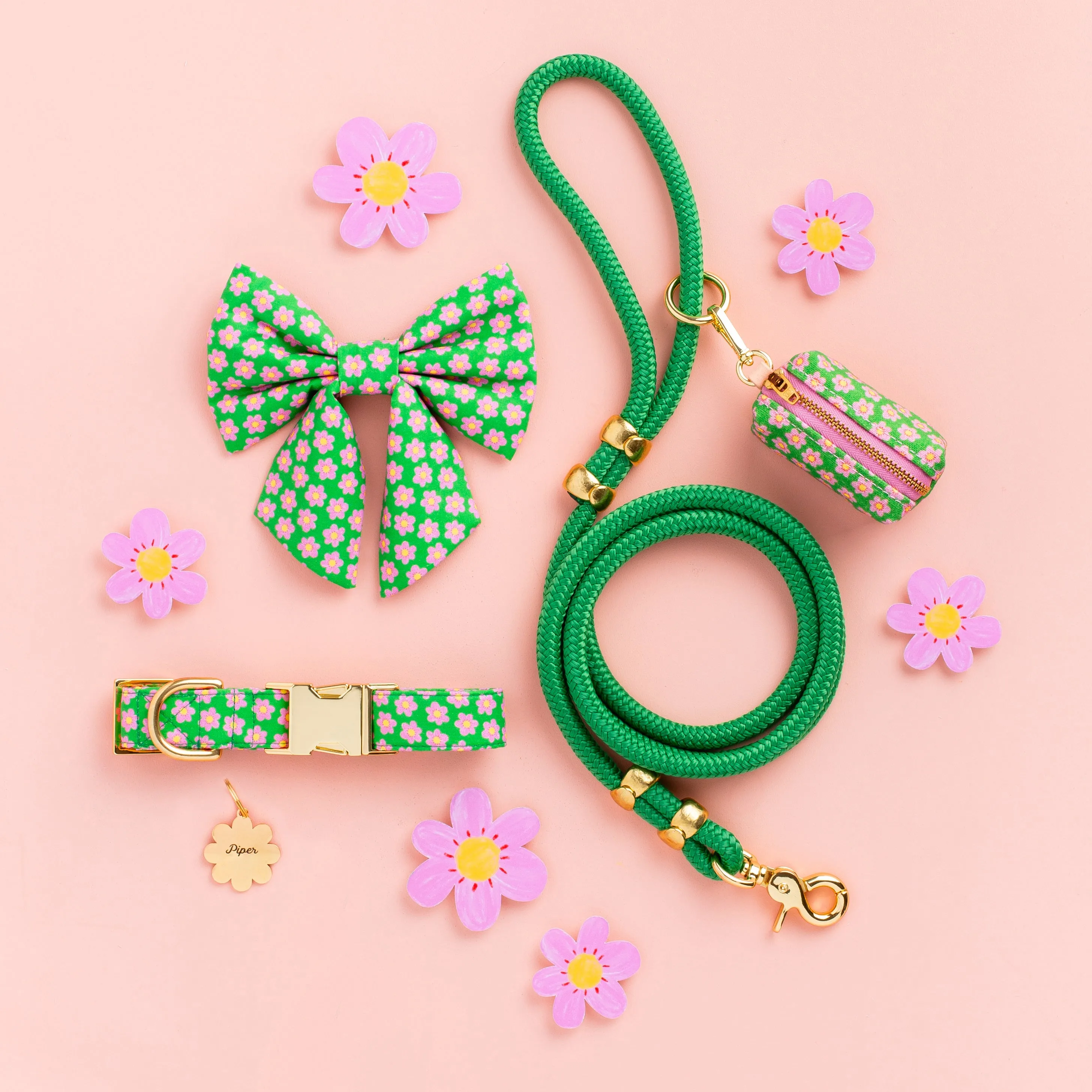 Grass Green Marine Rope Dog Leash