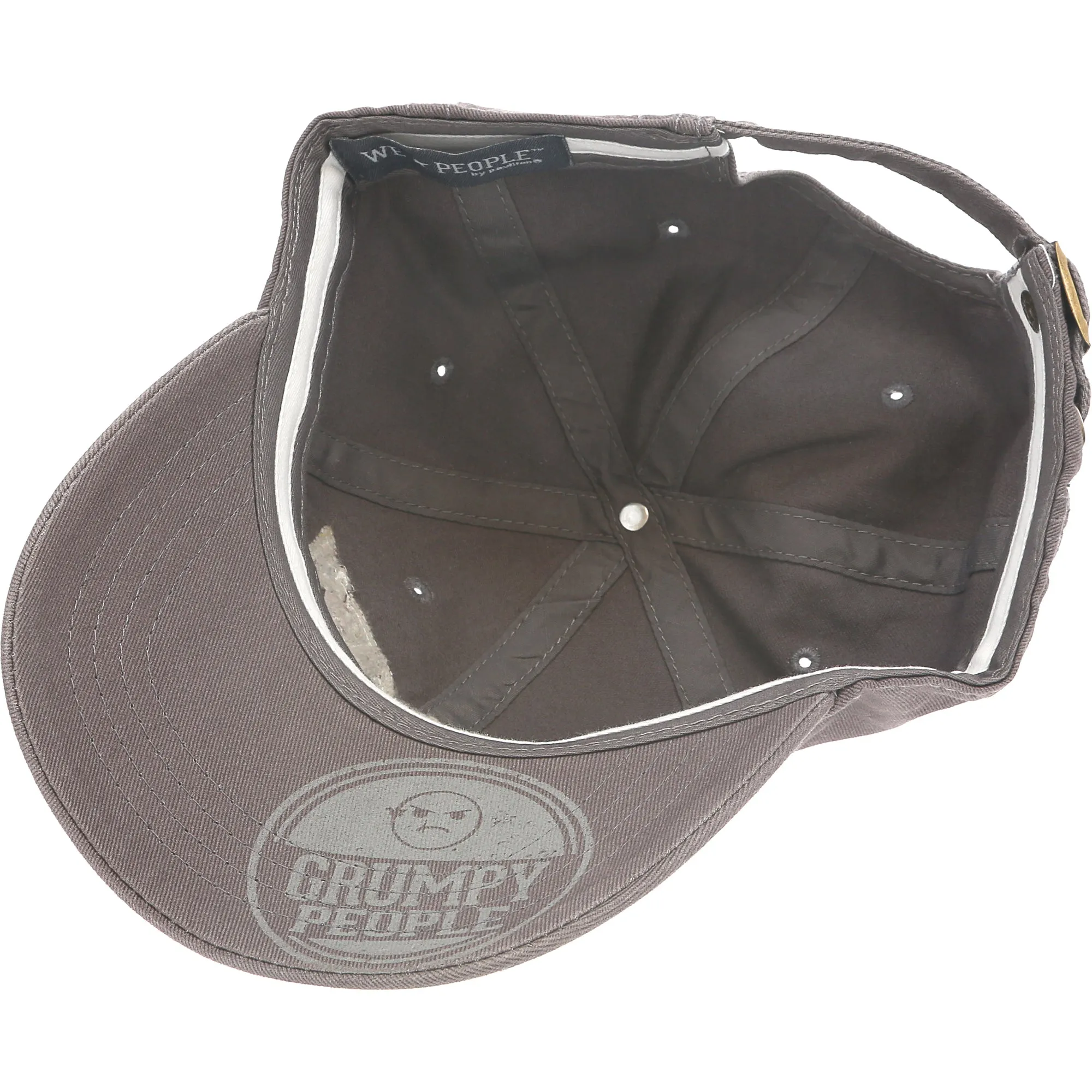 Grumpy People Dark Gray Adjustable Hat