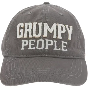 Grumpy People Dark Gray Adjustable Hat