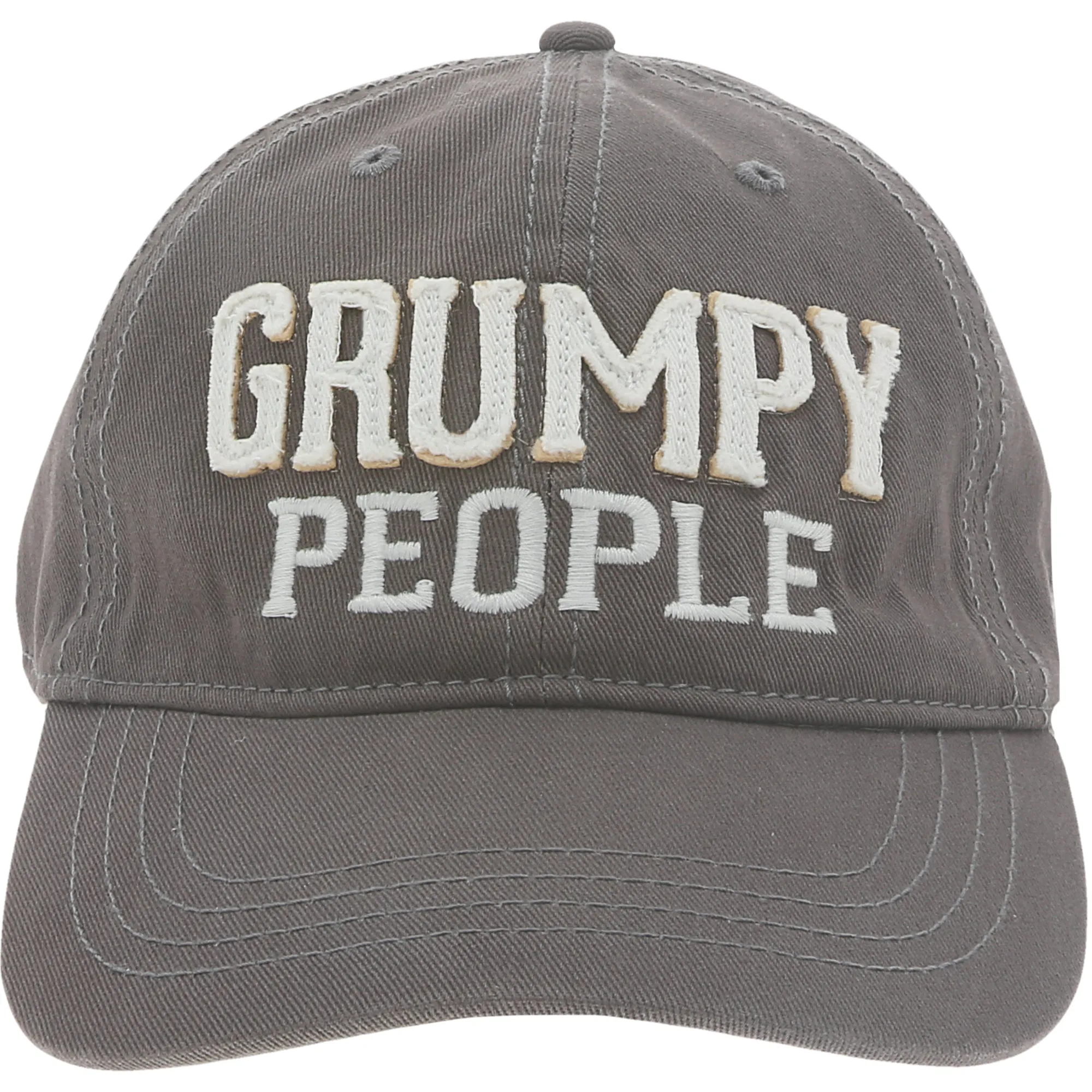 Grumpy People Dark Gray Adjustable Hat