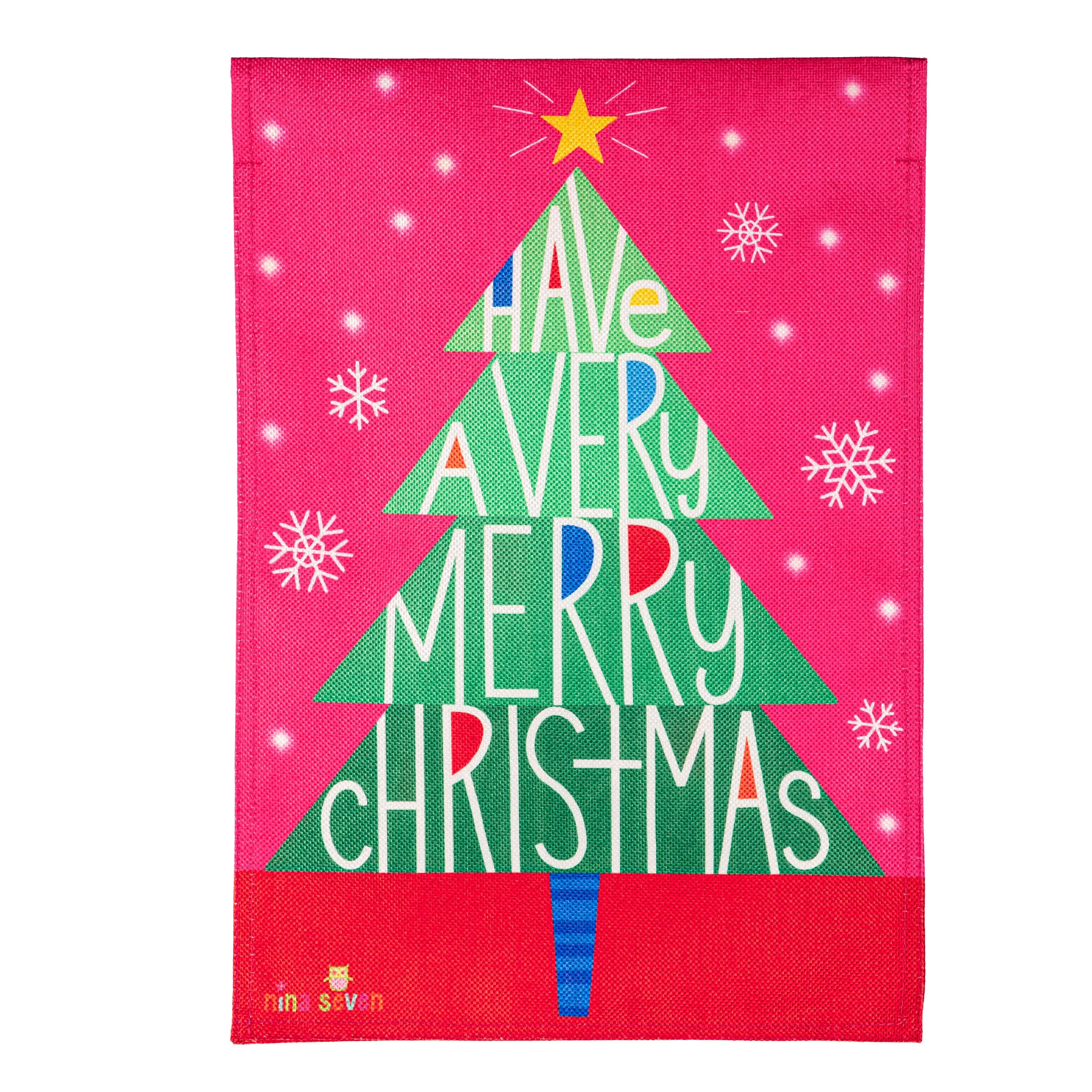 Have a Merry Christmas Burlap Garden Flag