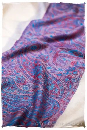 Khairunnisa Paisley Frontière Pashmina Cashmere Scarf