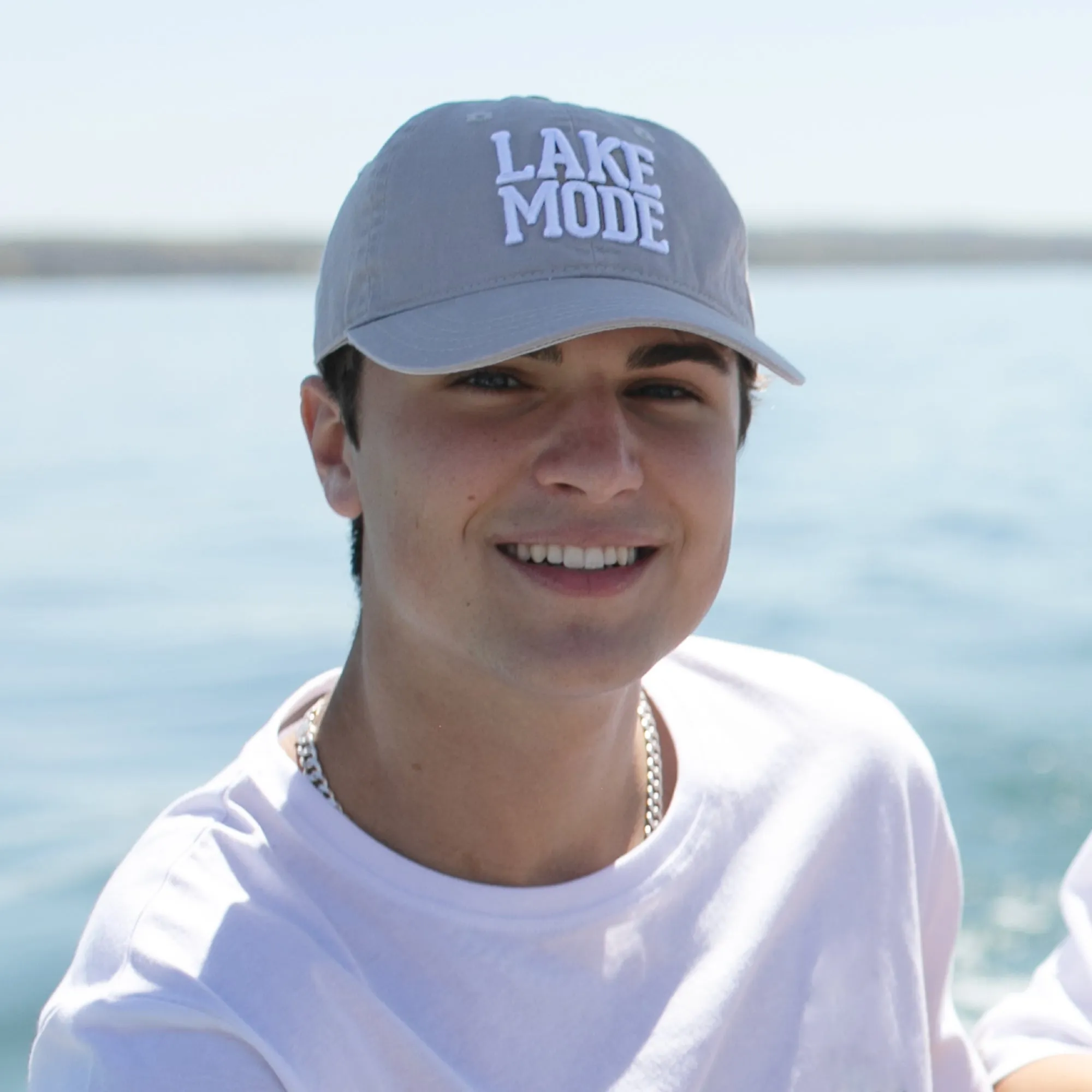 Lake Mode Light Gray Adjustable Hat