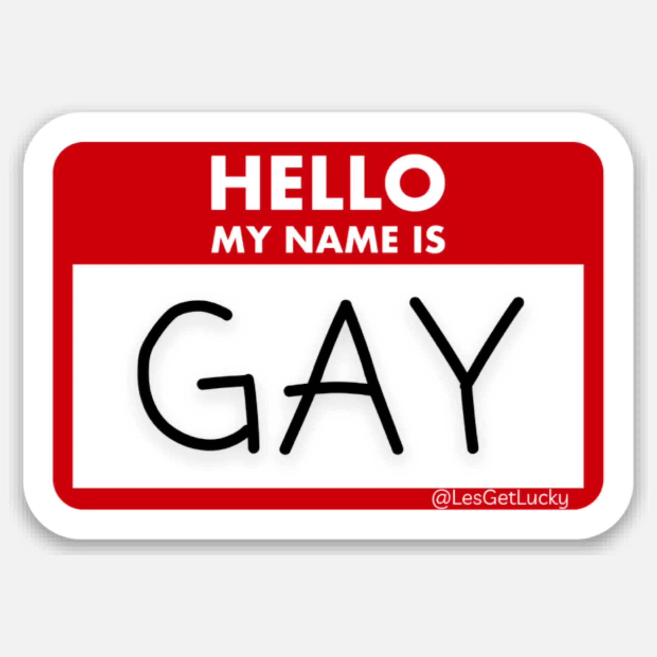 LGBTQ  Sticker | Gay Pride Accessories | Lesbian, Gay, Bisexual Merch | Car, Bottle, Laptop Sticker