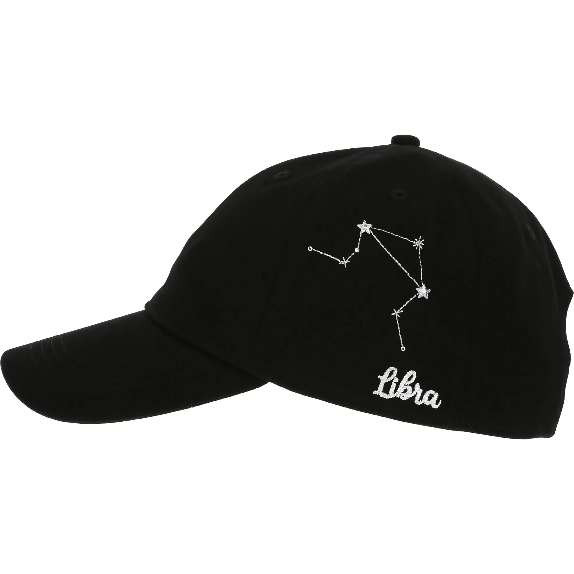 Libra Black Adjustable Hat