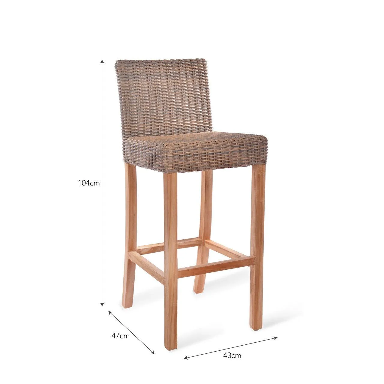 Lymington Bar Stool - PE Rattan