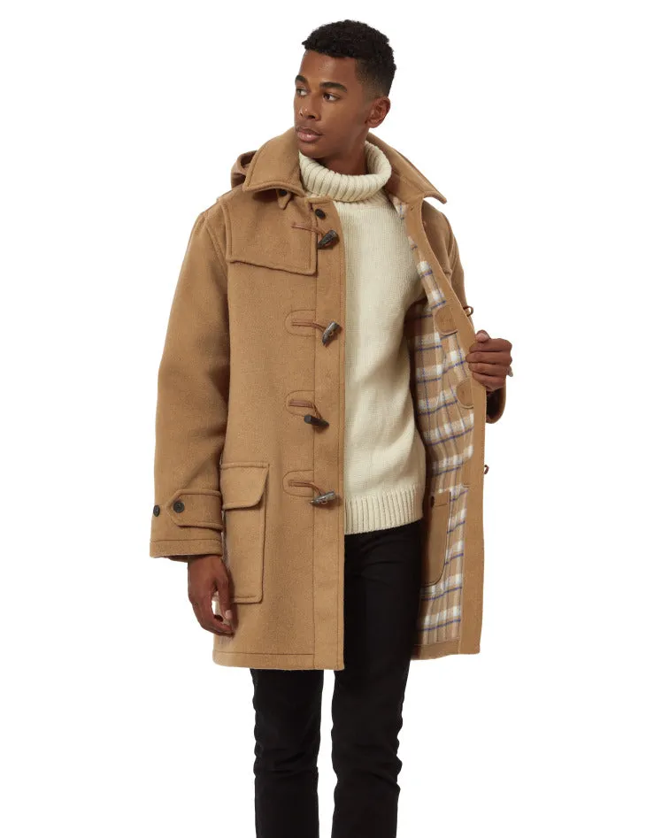 Men's London Classic Fit Duffle Coat - Camel