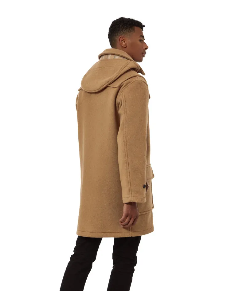 Men's London Classic Fit Duffle Coat - Camel