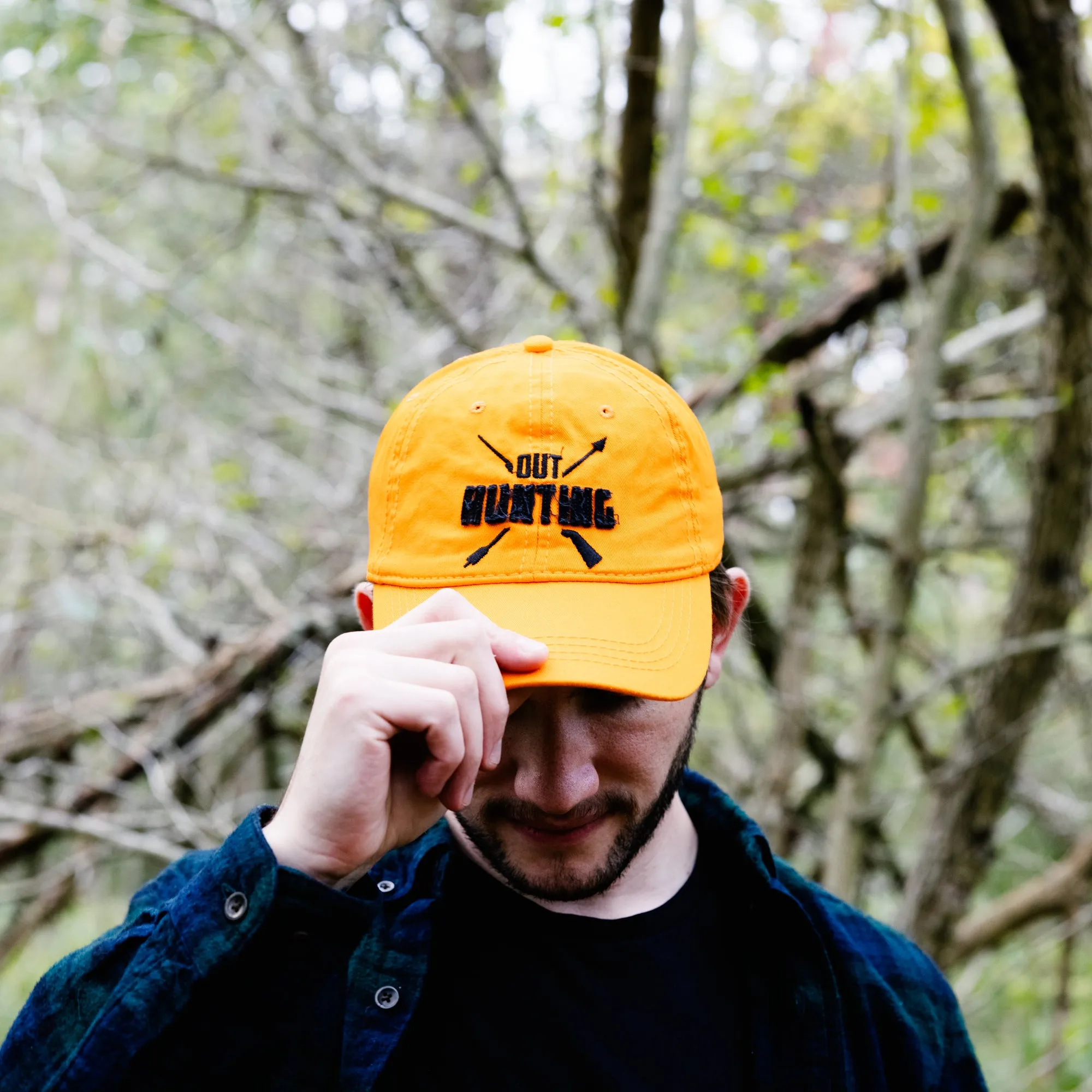 Out Hunting Orange Adjustable Hat