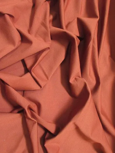 Ponte De Roma Jersey Knit Spandex Fabric / Dusty Rose / Sold By The Yard