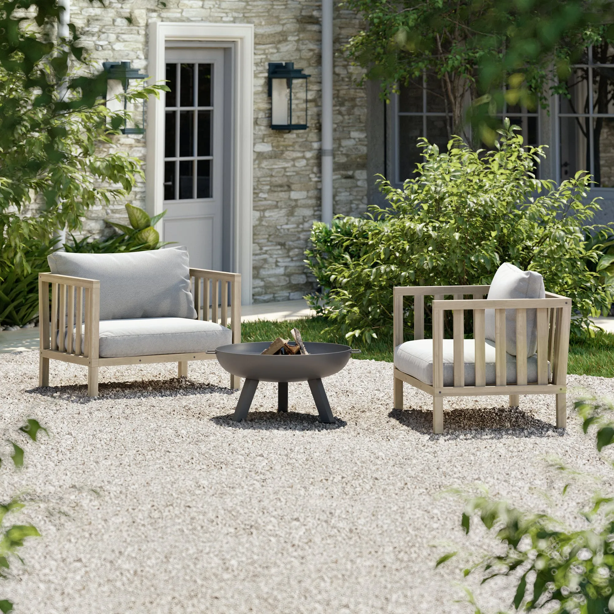 Porthallow Armchairs Set of 2 | Natural