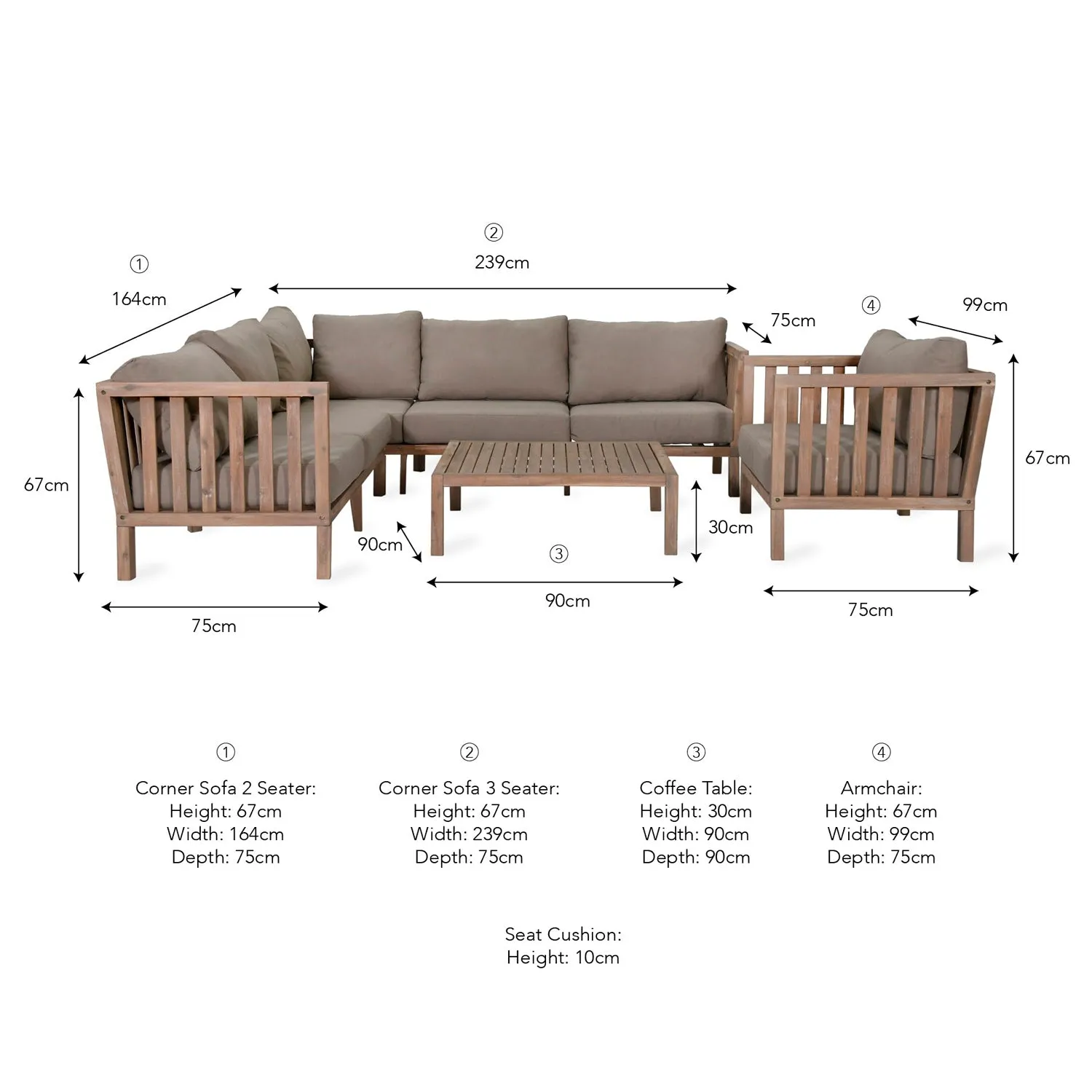 Porthallow Corner Sofa Set