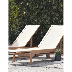 Porthmore Lounger - Teak and Textaline