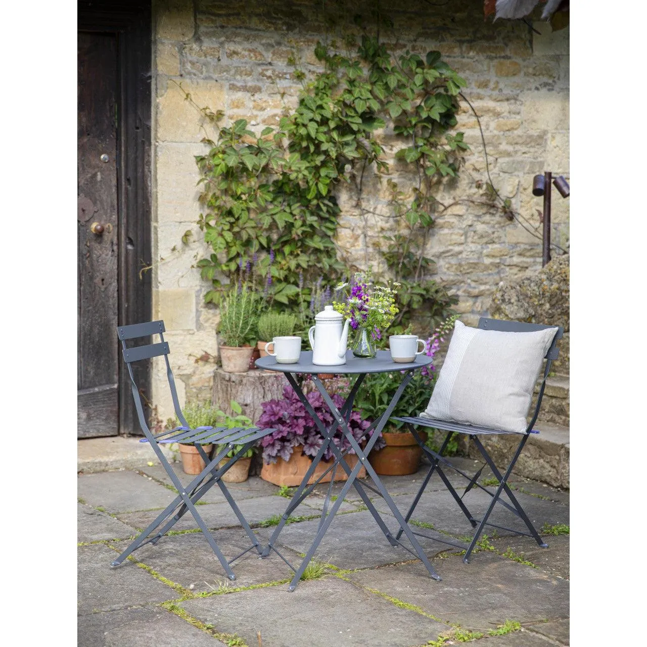 Rive Droite Bistro Set, Small in Carbon - Steel