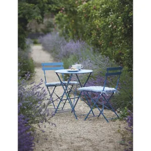 Rive Droite Bistro Set, Small in Cove Blue - Steel