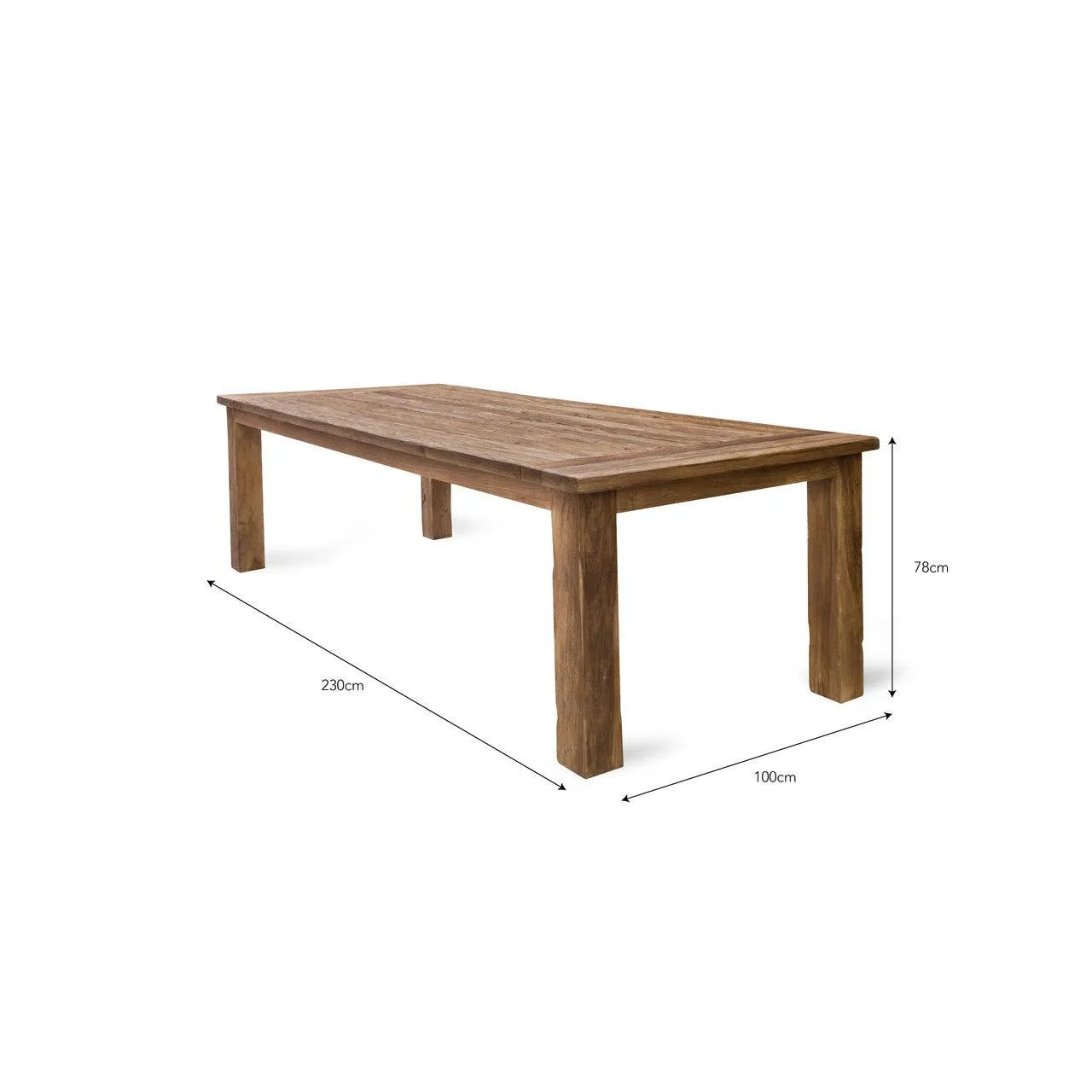 St Mawes Table - Reclaimed Teak