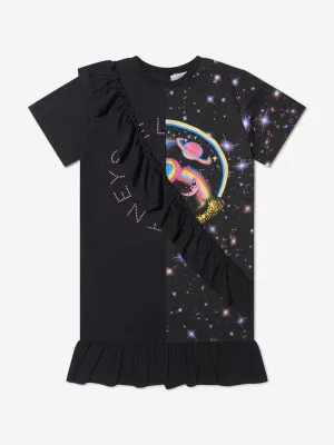 Stella McCartney Girls Galaxy Print Ruffle Dress