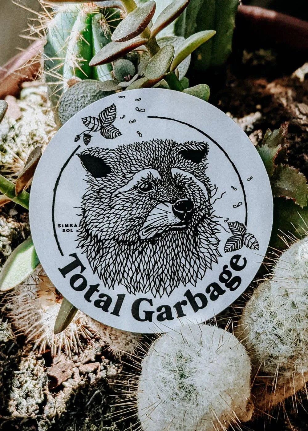 Sticker | Simka Sol | Racoon Total Garbage