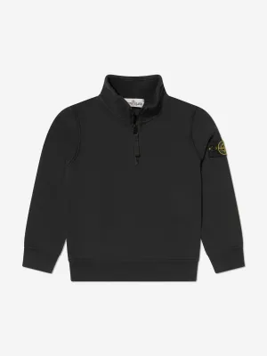 Stone Island Junior Boys Half Zip Sweatshirt