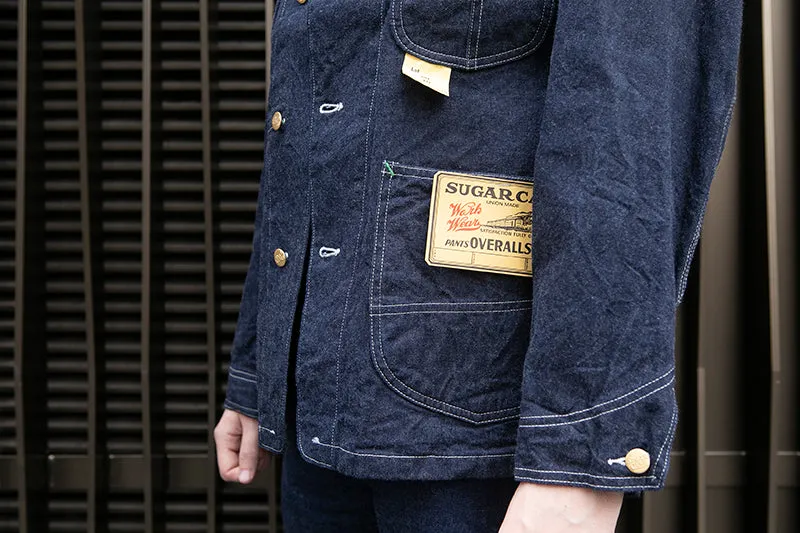 Sugar Cane 11oz Blue Denim Work Coat