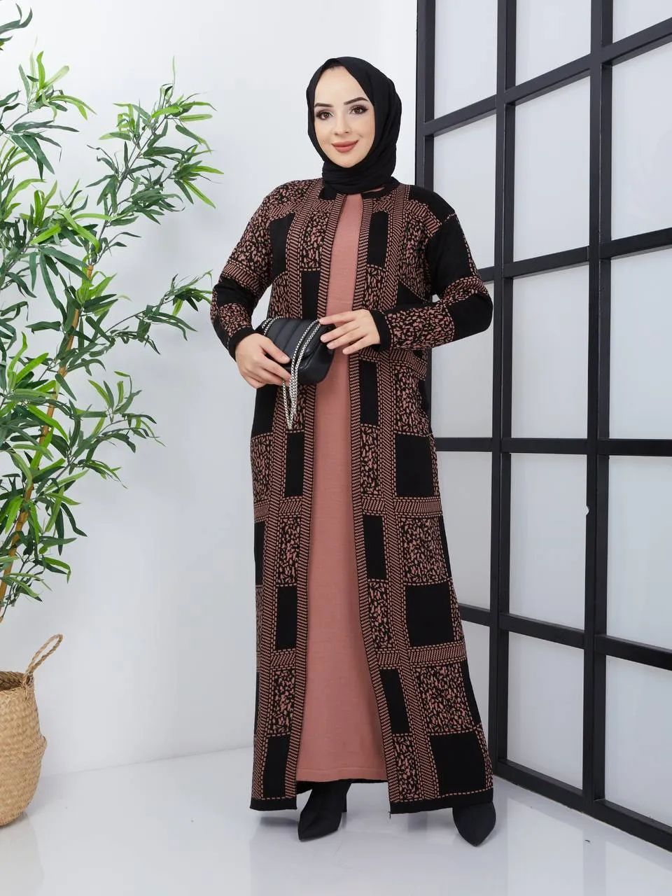 Turkish Long Cardigan Sweater Dress