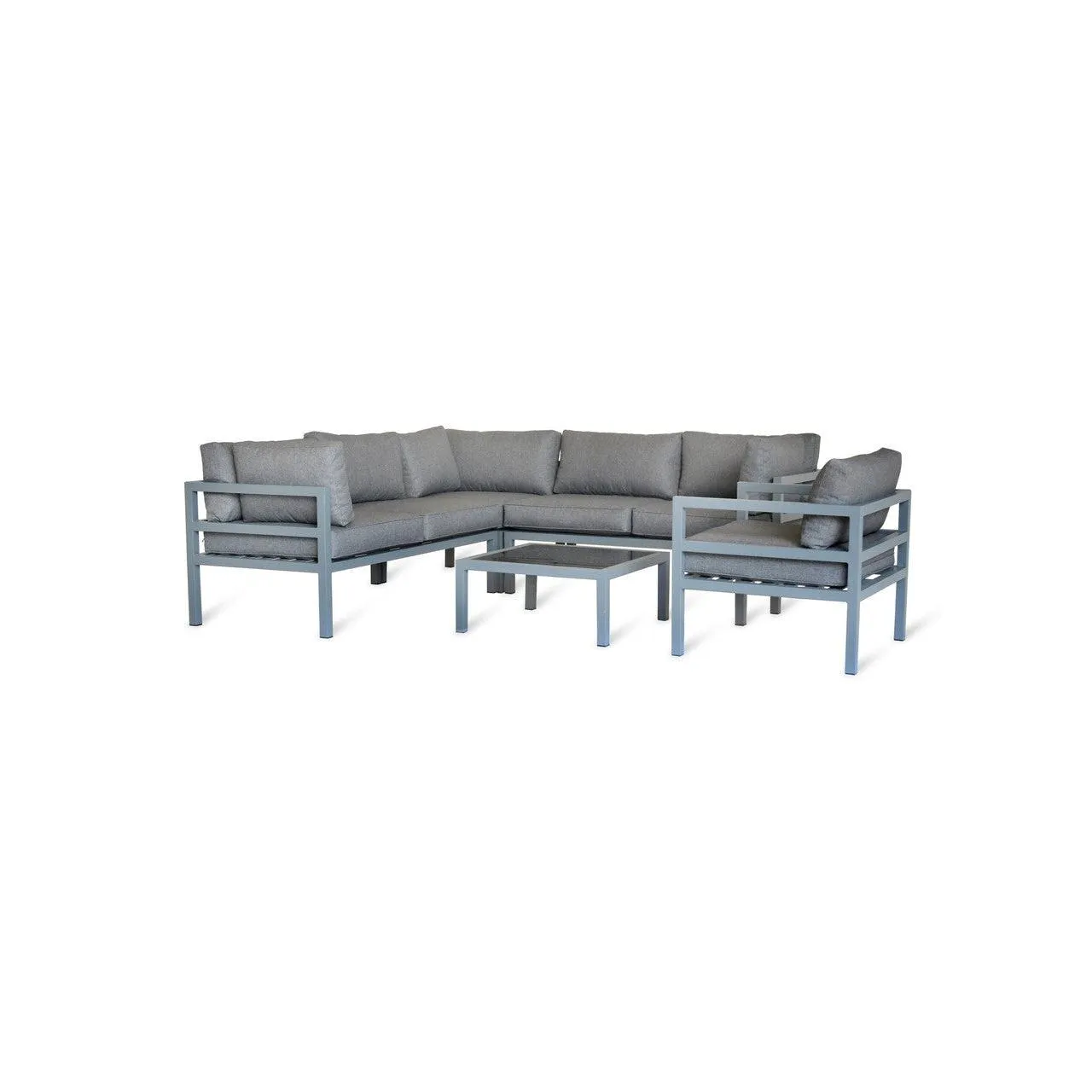 West Strand Corner Sofa Set - Aluminium