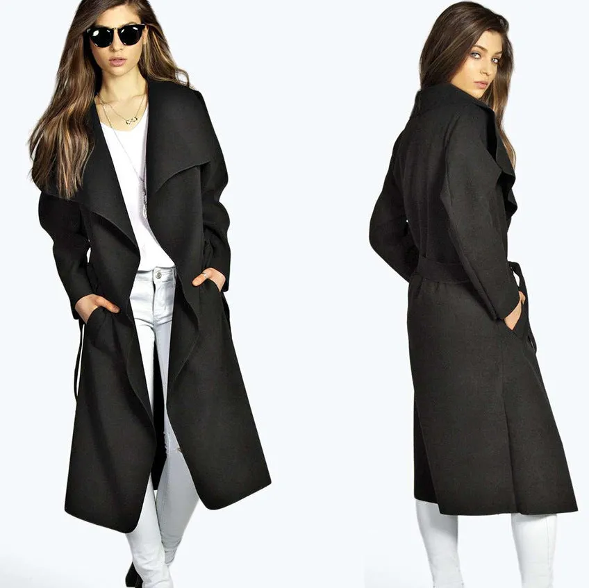 Woollen Front Open Overcoat