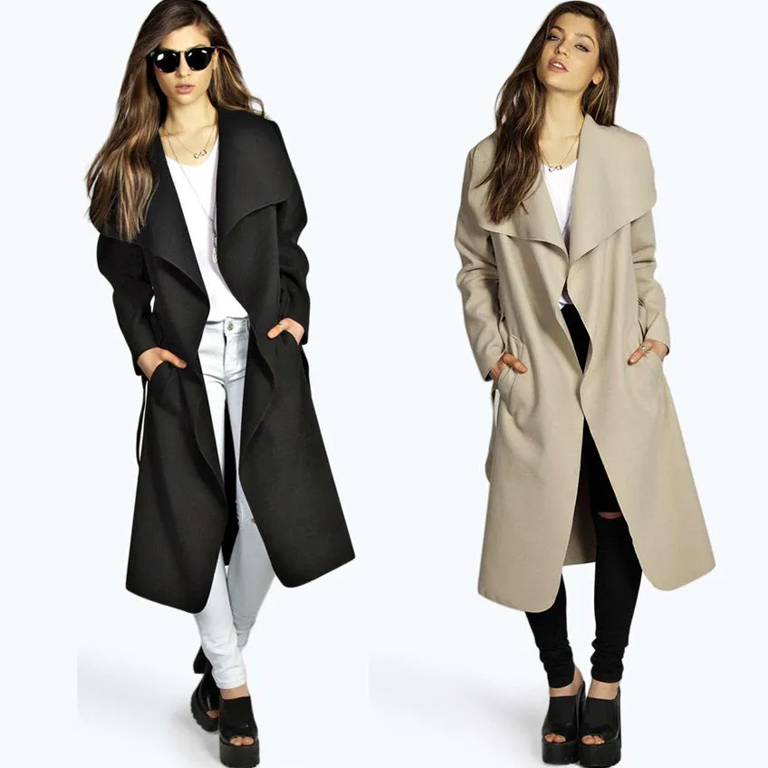 Woollen Front Open Overcoat